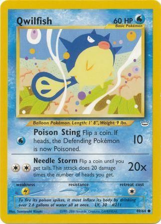 Qwilfish (49/64) [Neo Revelation Unlimited] | Card Merchant Takapuna