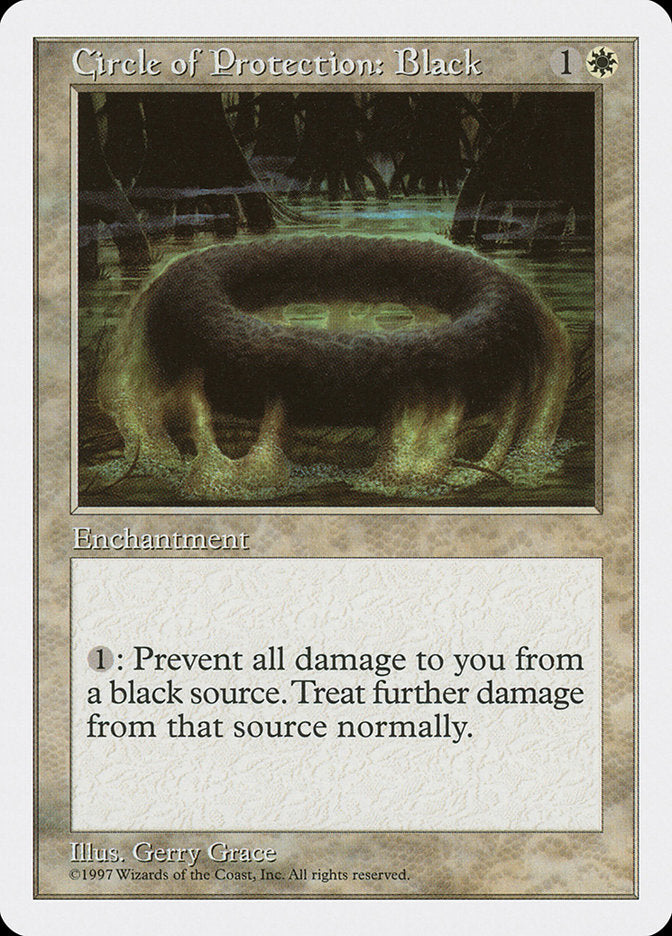 Circle of Protection: Black [Fifth Edition] | Card Merchant Takapuna