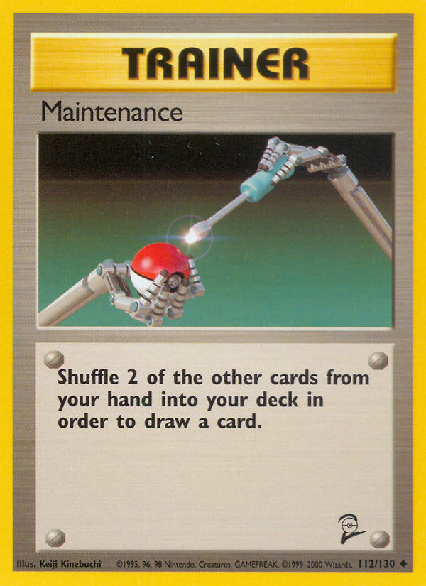 Maintenance (112/130) [Base Set 2] | Card Merchant Takapuna