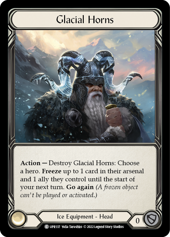 Glacial Horns [UPR137] (Uprising)  Cold Foil | Card Merchant Takapuna