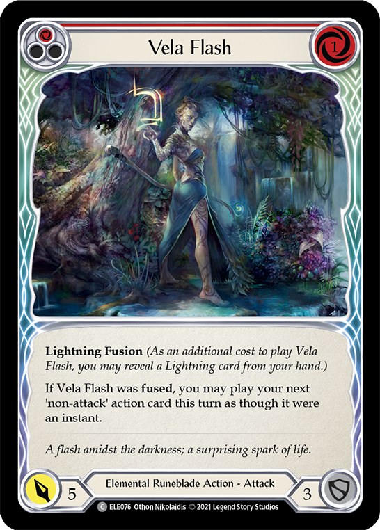 Vela Flash (Red) [ELE076] (Tales of Aria)  1st Edition Normal | Card Merchant Takapuna