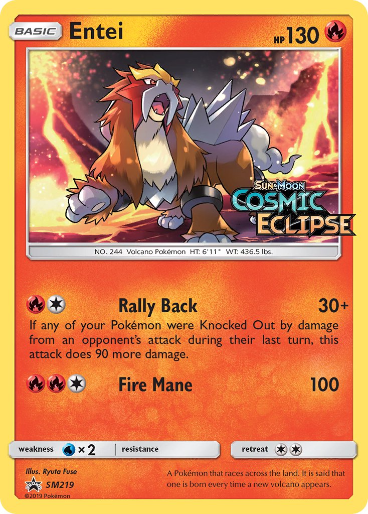 Entei (SM219) [Sun & Moon: Black Star Promos] | Card Merchant Takapuna