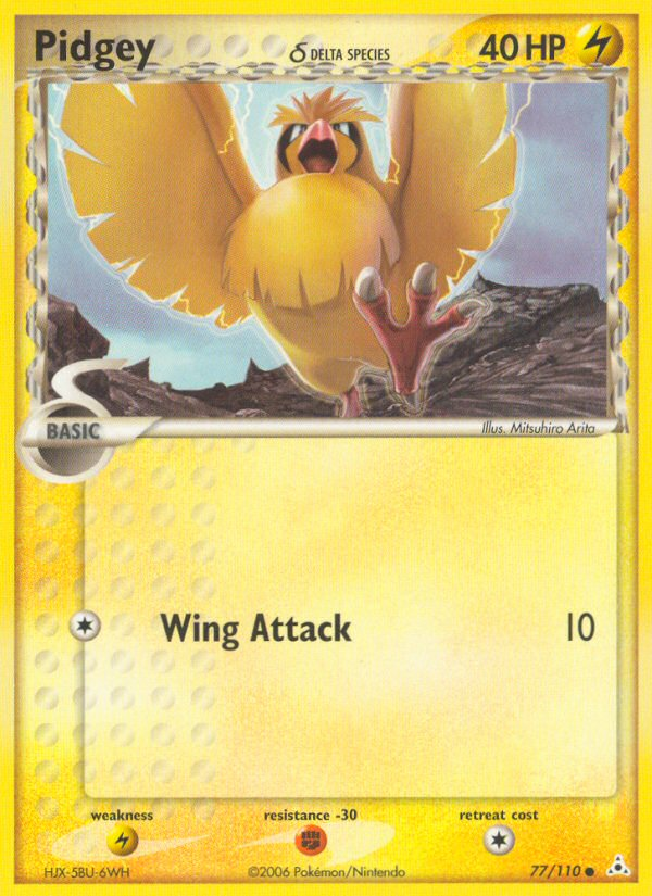 Pidgey (77/110) (Delta Species) [EX: Holon Phantoms] | Card Merchant Takapuna