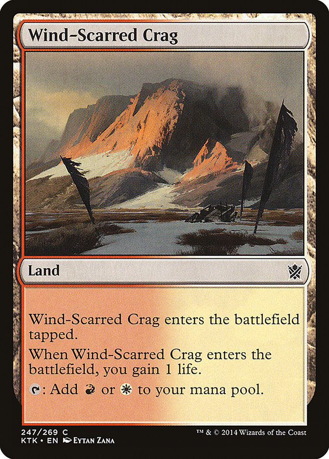 Wind-Scarred Crag [Khans of Tarkir] | Card Merchant Takapuna