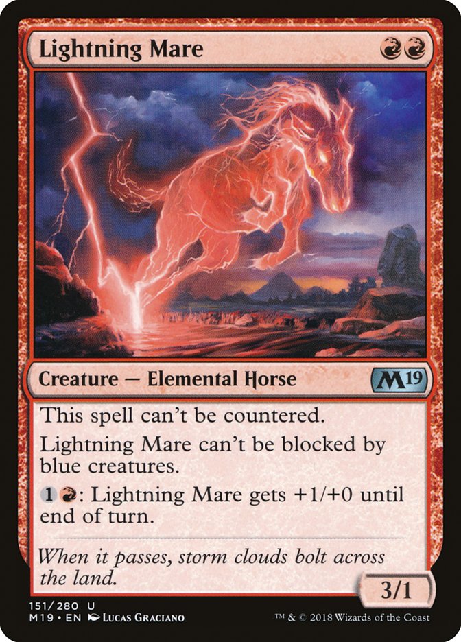 Lightning Mare [Core Set 2019] | Card Merchant Takapuna