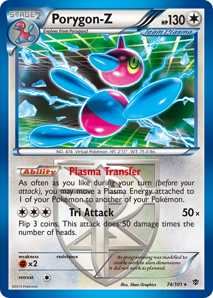 Porygon-Z (74/101) [Black & White: Plasma Blast] | Card Merchant Takapuna