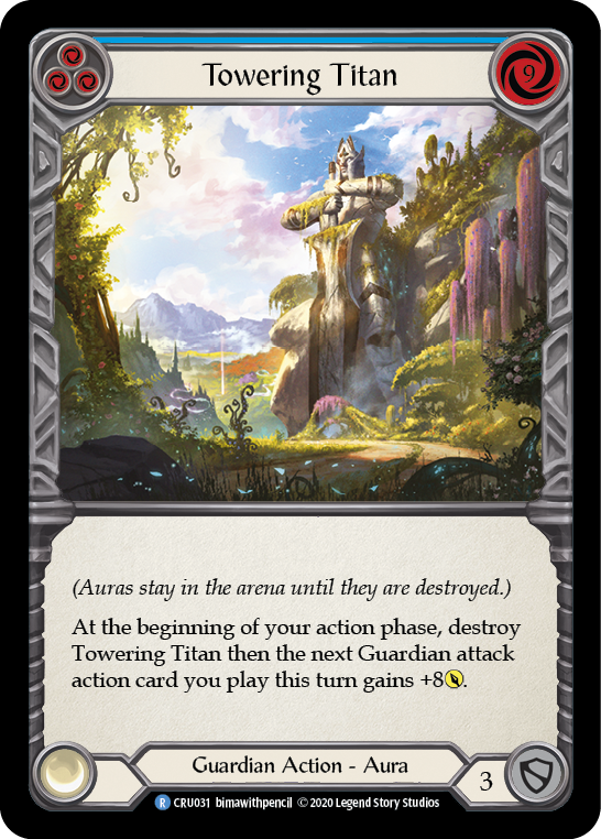 Towering Titan (Blue) [CRU031] (Crucible of War)  1st Edition Normal | Card Merchant Takapuna