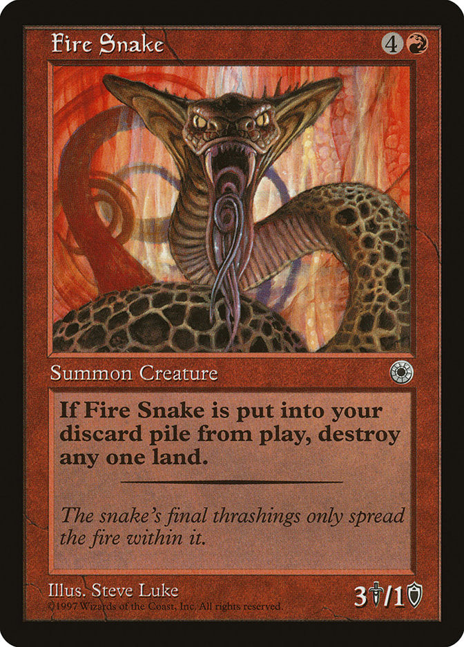 Fire Snake [Portal] | Card Merchant Takapuna