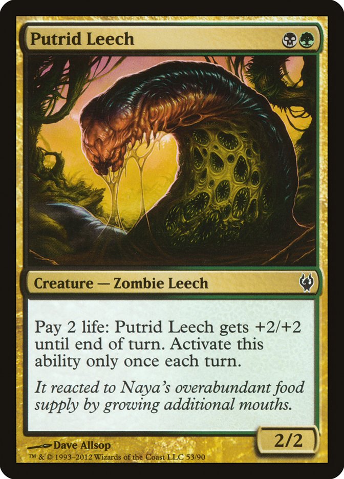 Putrid Leech [Duel Decks: Izzet vs. Golgari] | Card Merchant Takapuna