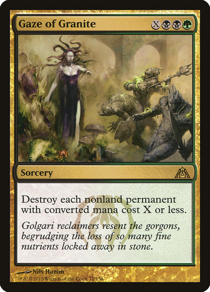 Gaze of Granite [Dragon's Maze] | Card Merchant Takapuna