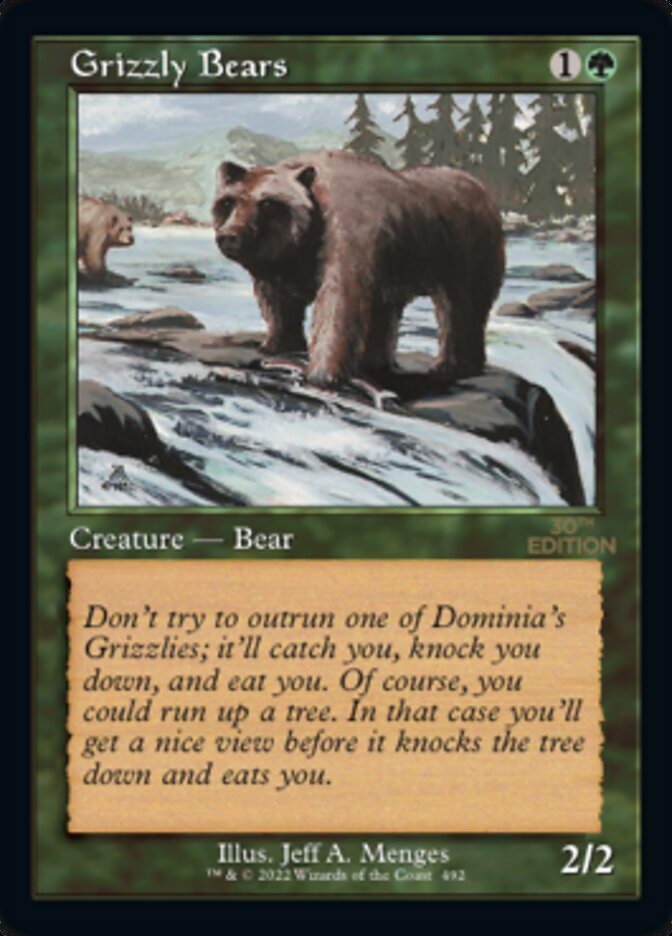 Grizzly Bears (Retro) [30th Anniversary Edition] | Card Merchant Takapuna