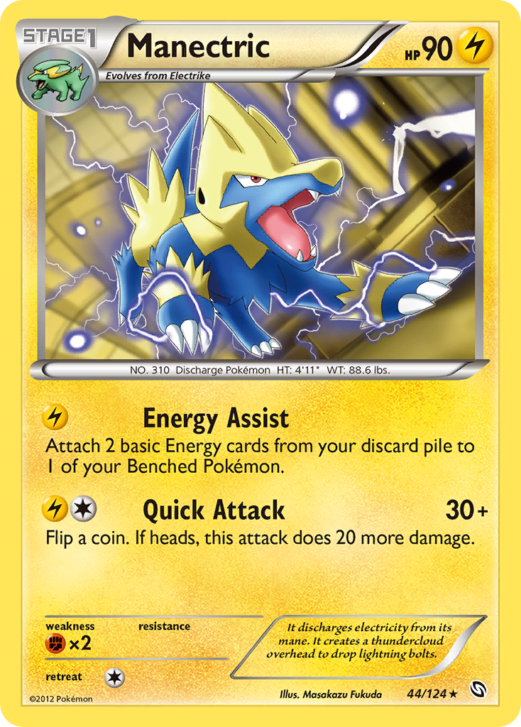 Manectric (44/124) [Black & White: Dragons Exalted] | Card Merchant Takapuna