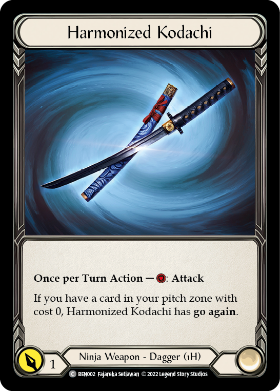 Harmonized Kodachi [BEN002] (Outsiders Benji Blitz Deck) | Card Merchant Takapuna