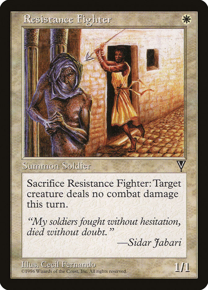 Resistance Fighter [Visions] | Card Merchant Takapuna