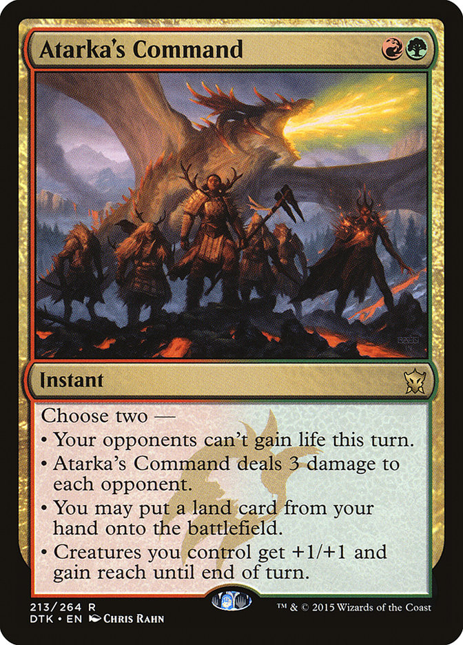 Atarka's Command [Dragons of Tarkir] | Card Merchant Takapuna