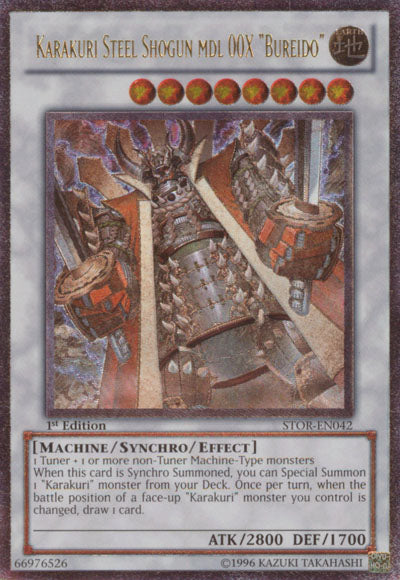 Karakuri Steel Shogun mdl 00X "Bureido" [STOR-EN042] Ultimate Rare | Card Merchant Takapuna