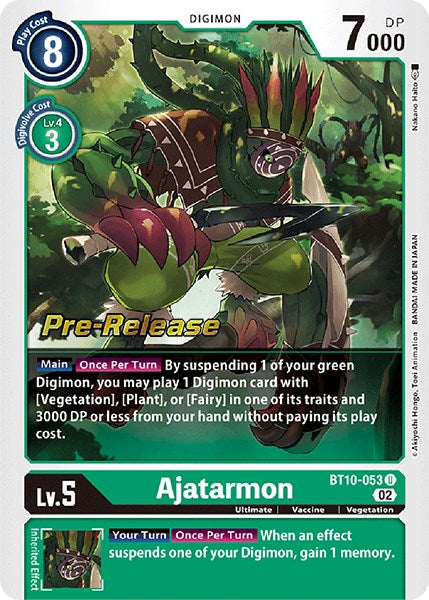 Ajatarmon [BT10-053] [Xros Encounter Pre-Release Cards] | Card Merchant Takapuna