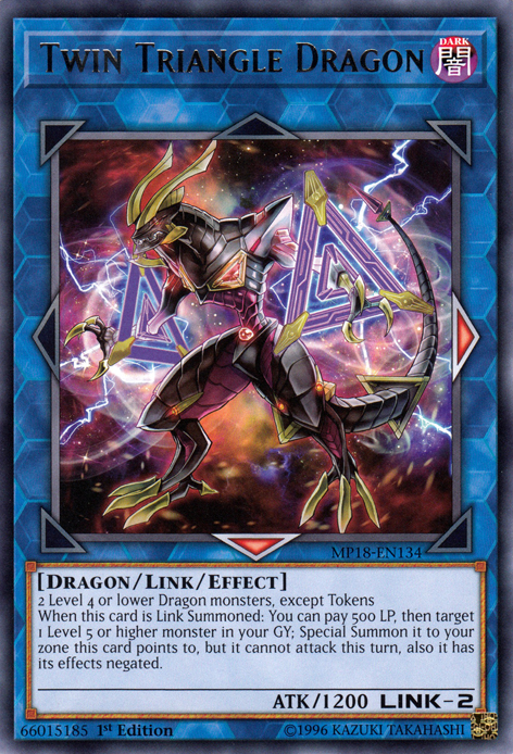 Twin Triangle Dragon [MP18-EN134] Rare | Card Merchant Takapuna