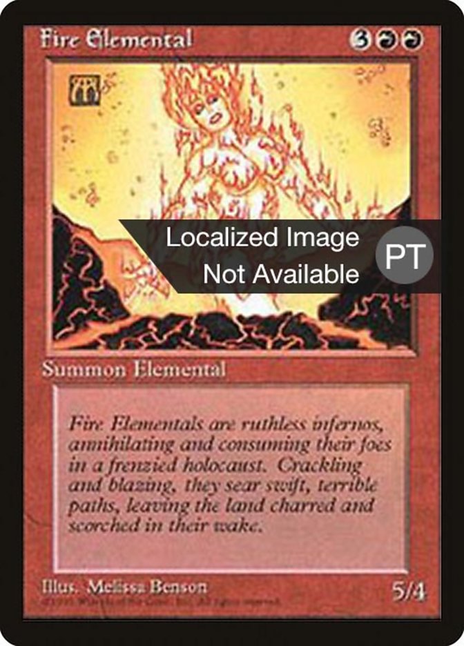 Fire Elemental [Fourth Edition (Foreign Black Border)] | Card Merchant Takapuna