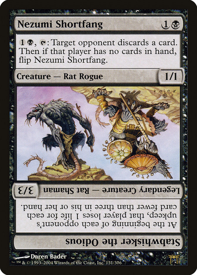 Nezumi Shortfang // Stabwhisker the Odious [Champions of Kamigawa] | Card Merchant Takapuna