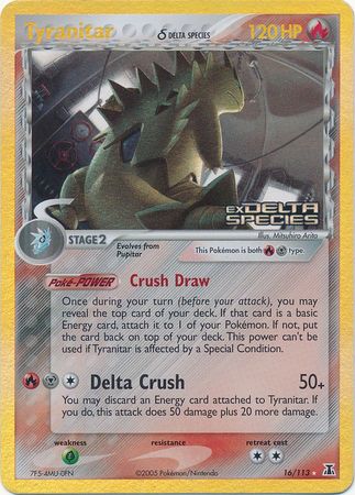 Tyranitar (16/113) (Delta Species) (Stamped) [EX: Delta Species] | Card Merchant Takapuna