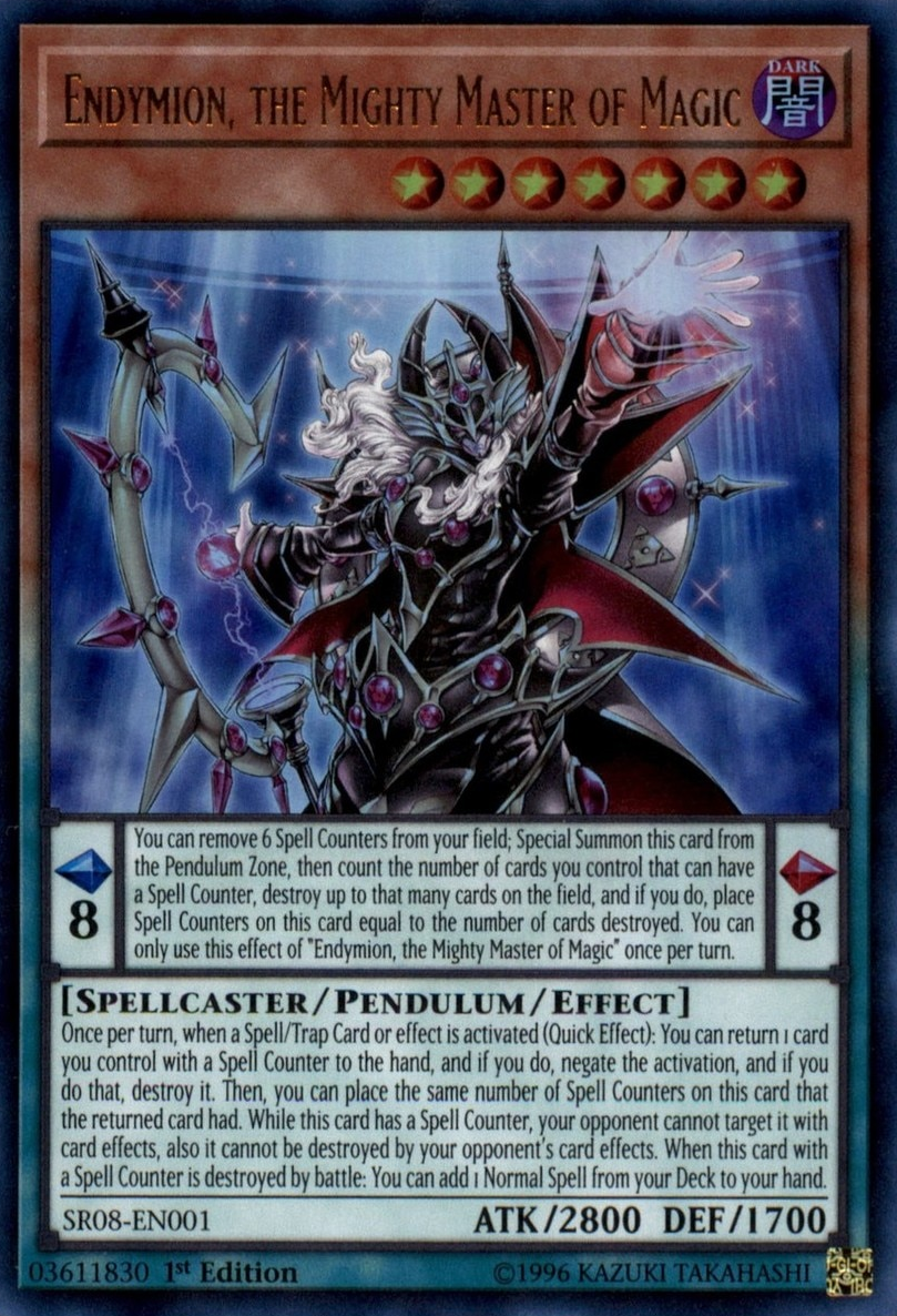 Endymion, the Mighty Master of Magic [SR08-EN001] Ultra Rare | Card Merchant Takapuna