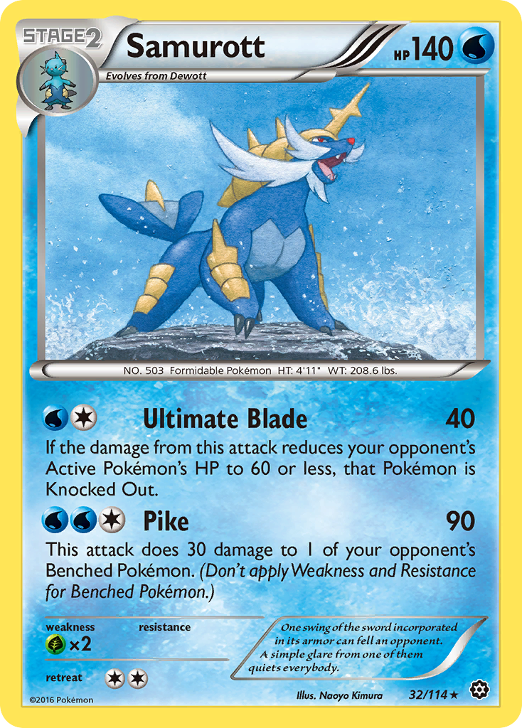 Samurott (32/114) [XY: Steam Siege] | Card Merchant Takapuna