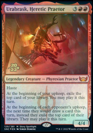 Urabrask, Heretic Praetor [Streets of New Capenna Prerelease Promos] | Card Merchant Takapuna