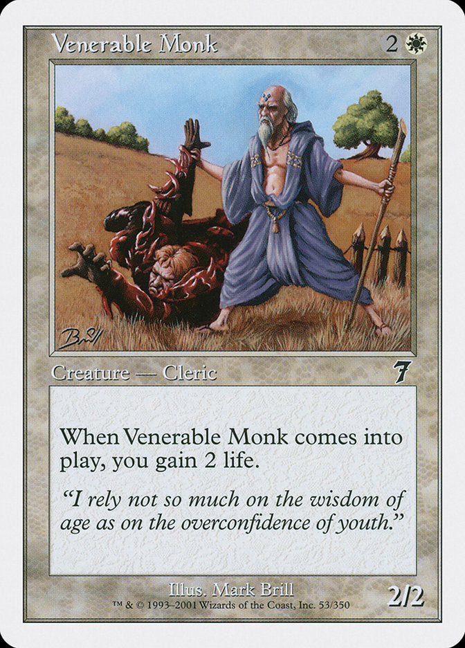 Venerable Monk [Seventh Edition] | Card Merchant Takapuna