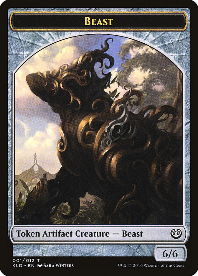 Beast Token [Kaladesh Tokens] | Card Merchant Takapuna