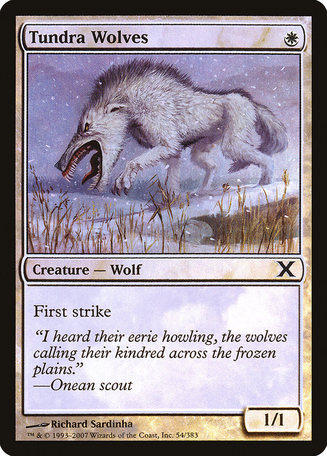 Tundra Wolves (Premium Foil) [Tenth Edition] | Card Merchant Takapuna