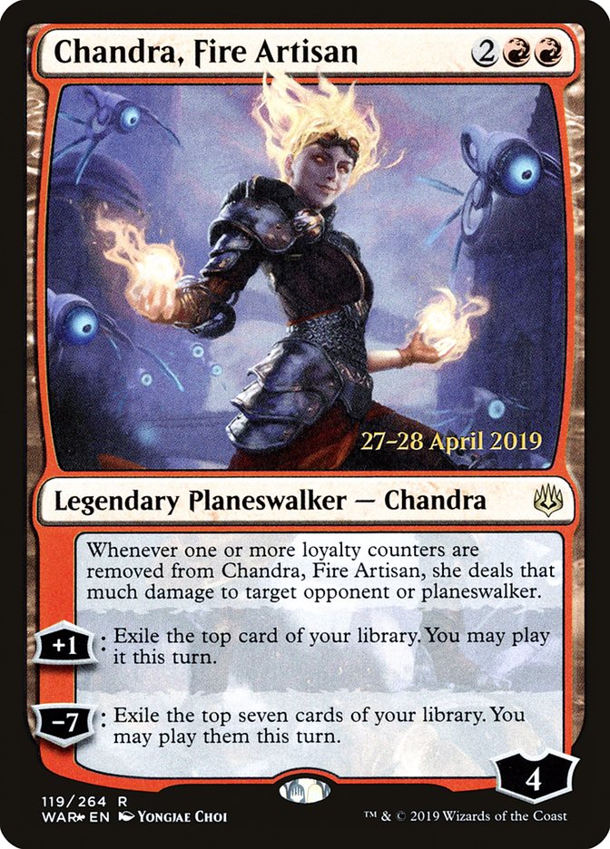 Chandra, Fire Artisan [War of the Spark Prerelease Promos] | Card Merchant Takapuna