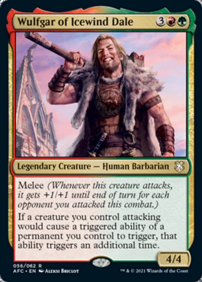 Wulfgar of Icewind Dale [Dungeons & Dragons: Adventures in the Forgotten Realms Commander] | Card Merchant Takapuna