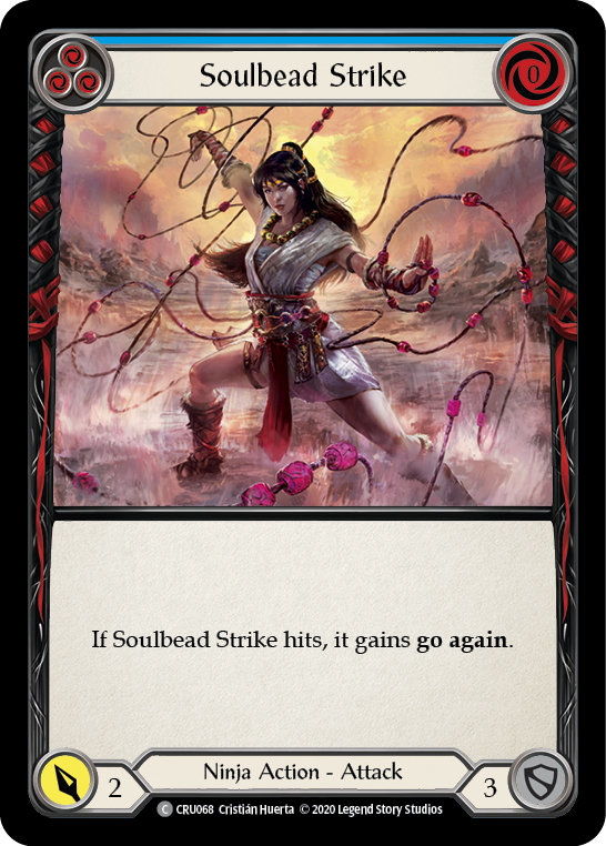 Soulbead Strike (Blue) [CRU068] (Crucible of War)  1st Edition Normal | Card Merchant Takapuna