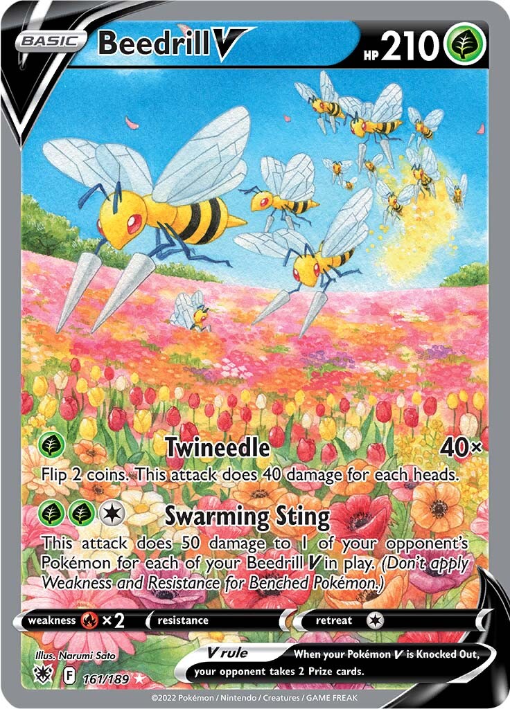 Beedrill V (161/189) [Sword & Shield: Astral Radiance] | Card Merchant Takapuna