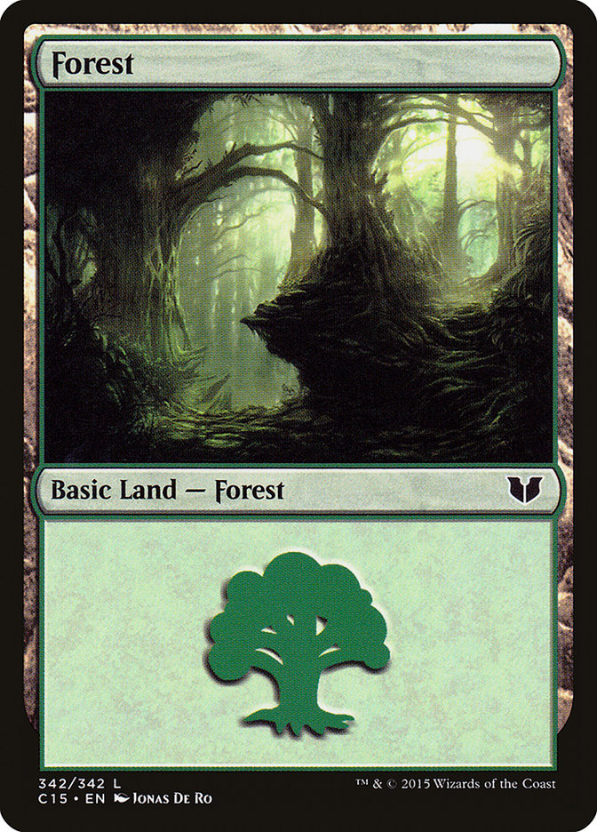 Forest (342) [Commander 2015] | Card Merchant Takapuna