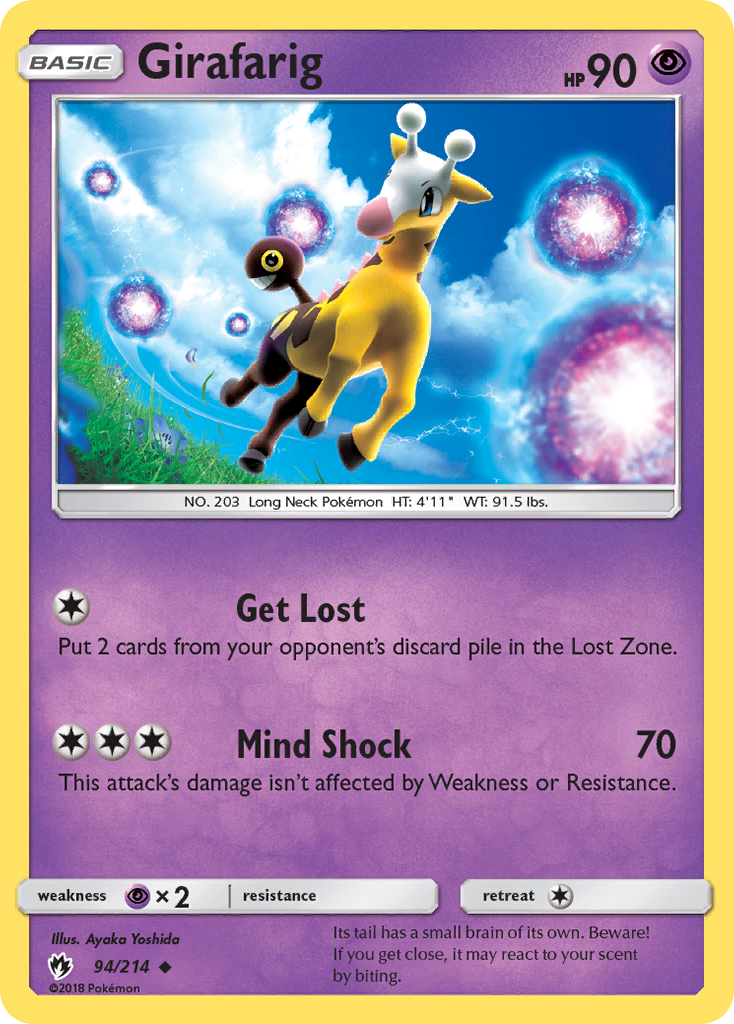 Girafarig (94/214) [Sun & Moon: Lost Thunder] | Card Merchant Takapuna