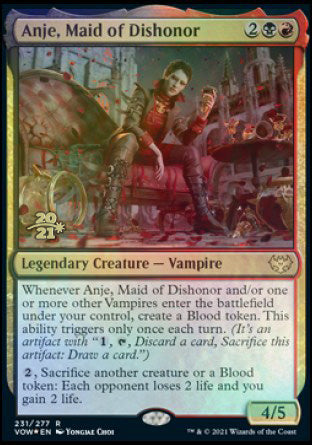 Anje, Maid of Dishonor [Innistrad: Crimson Vow Prerelease Promos] | Card Merchant Takapuna