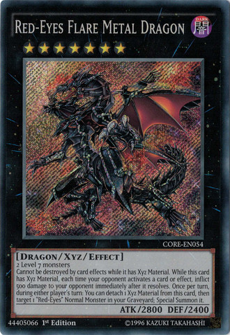 Red-Eyes Flare Metal Dragon [CORE-EN054] Secret Rare | Card Merchant Takapuna