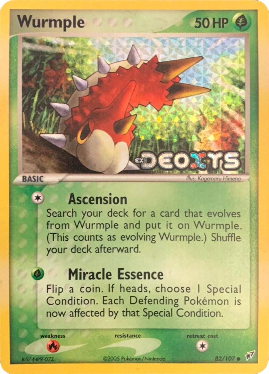 Wurmple (82/107) (Stamped) [EX: Deoxys] | Card Merchant Takapuna