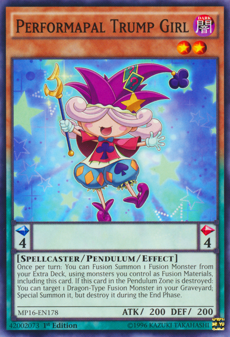 Performapal Trump Girl [MP16-EN178] Common | Card Merchant Takapuna