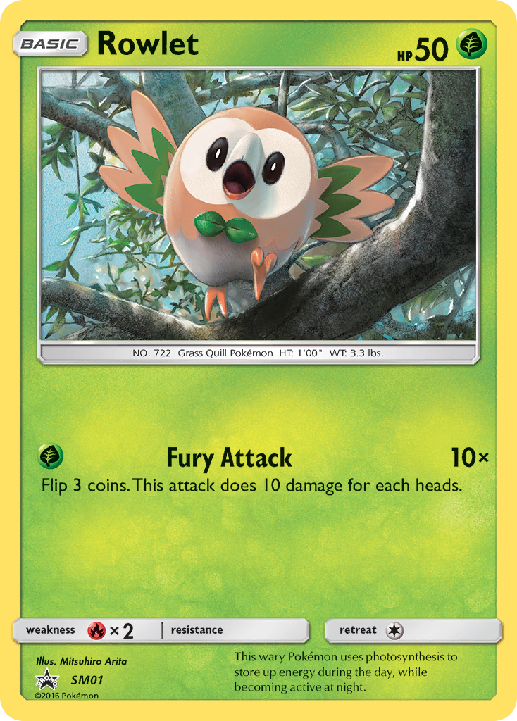 Rowlet (SM01) [Sun & Moon: Black Star Promos] | Card Merchant Takapuna