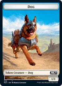 Dog // Weird Double-Sided Token [Core Set 2021 Tokens] | Card Merchant Takapuna