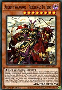 Ancient Warriors - Rebellious Lu Feng [BLVO-EN025] Super Rare | Card Merchant Takapuna