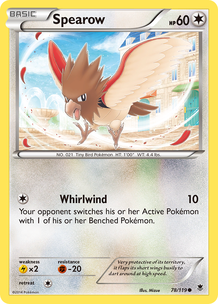 Spearow (78/119) [XY: Phantom Forces] | Card Merchant Takapuna