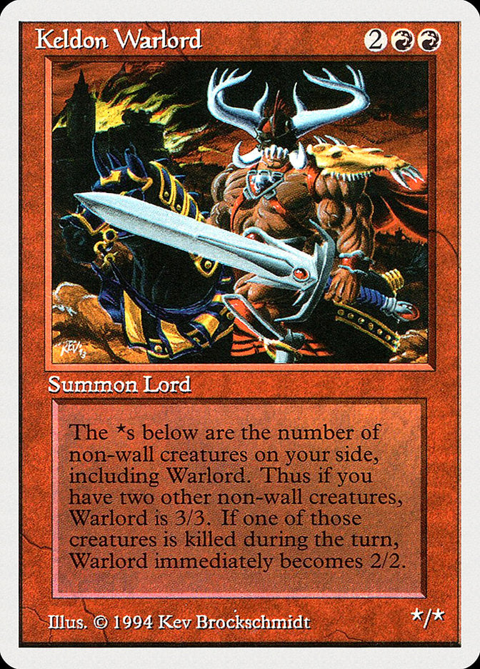 Keldon Warlord [Summer Magic / Edgar] | Card Merchant Takapuna