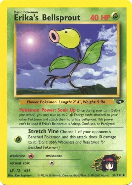 Erika's Bellsprout (38/132) [Gym Challenge Unlimited] | Card Merchant Takapuna