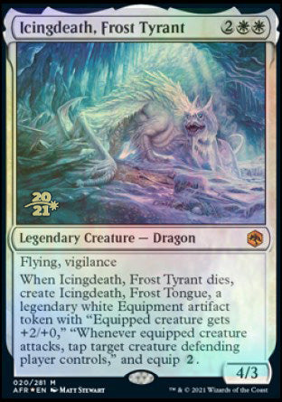 Icingdeath, Frost Tyrant [Dungeons & Dragons: Adventures in the Forgotten Realms Prerelease Promos] | Card Merchant Takapuna