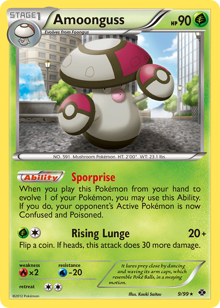 Amoonguss (9/99) [Black & White: Next Destinies] | Card Merchant Takapuna