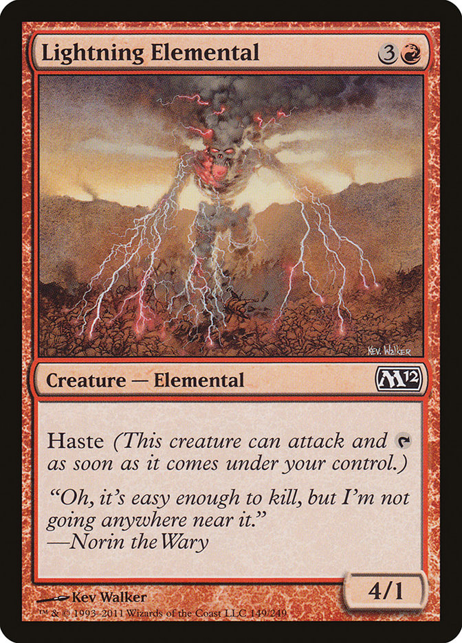 Lightning Elemental [Magic 2012] | Card Merchant Takapuna